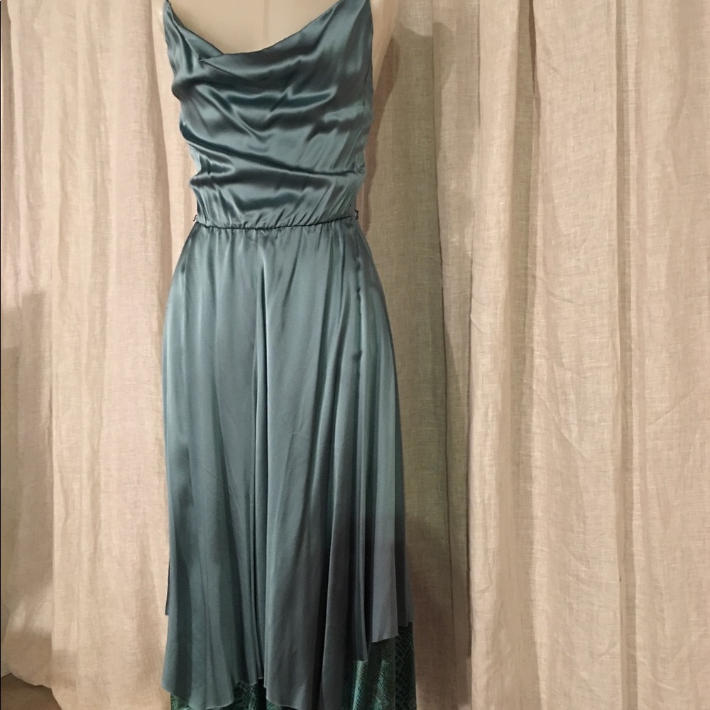 betsey johnson satin gown